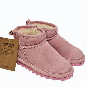 Bear Paw Short Pull On  Booties Toddler Size 9 New w Tags READ